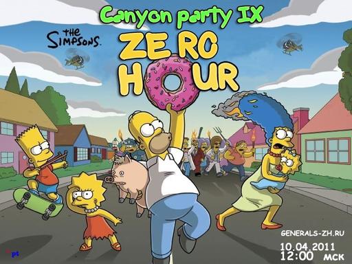 Таинственный Canyon Party IX, Симпсоны в Zero Hour